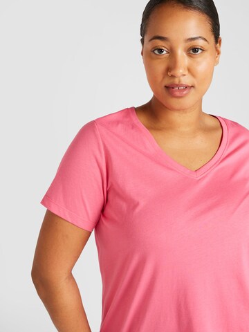 ONLY Carmakoma Shirt 'CARBonnie' in Pink