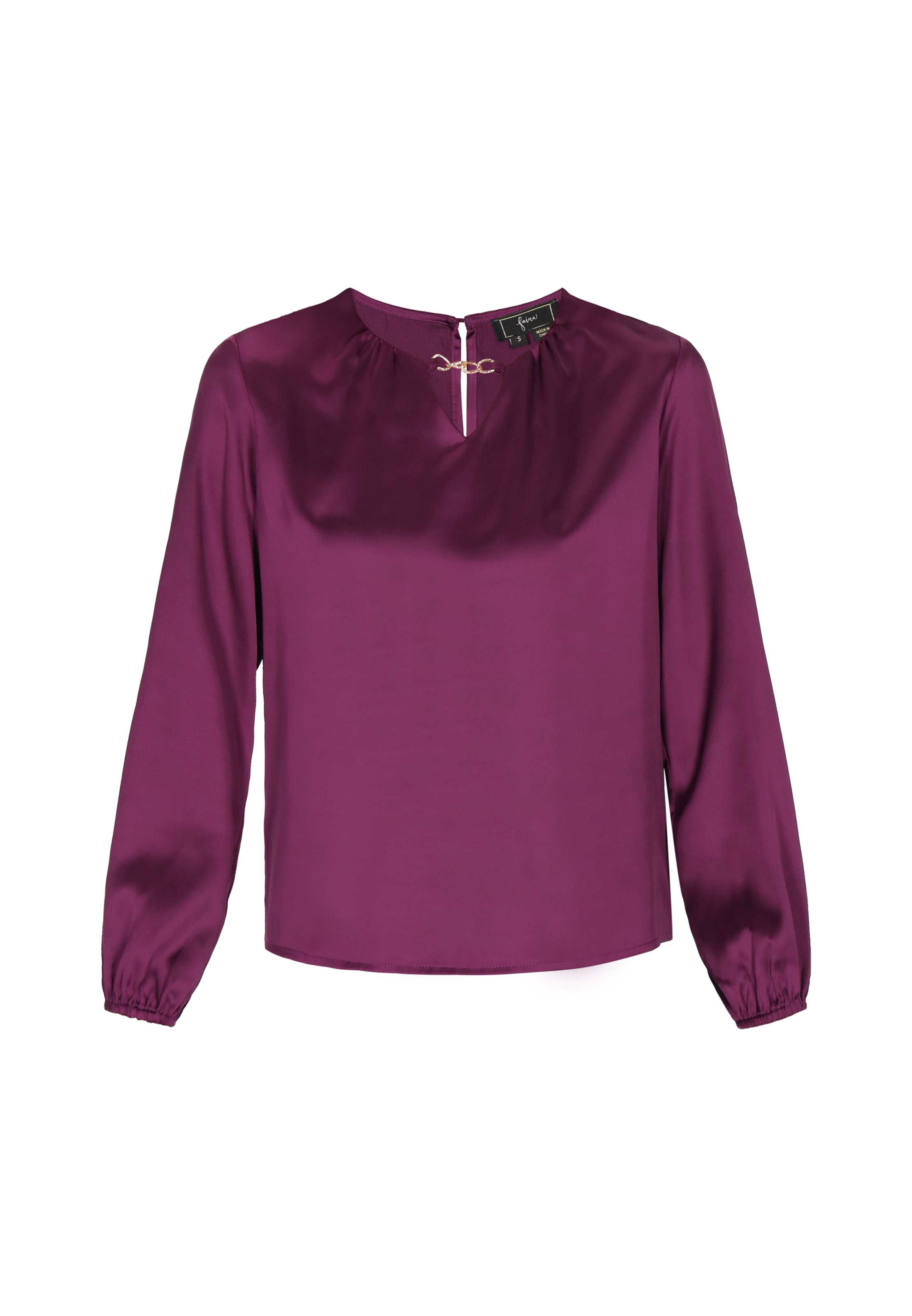 Bluză de la faina pe mov: față