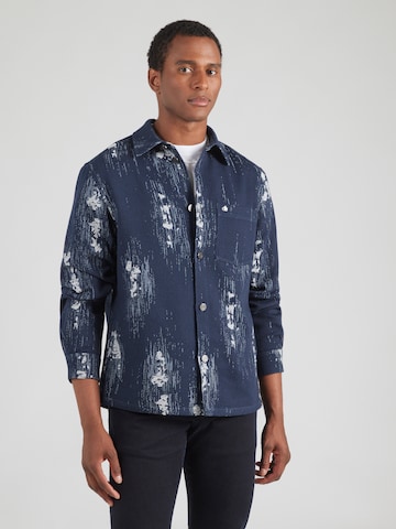 Coupe regular Chemise SCOTCH & SODA en bleu : devant