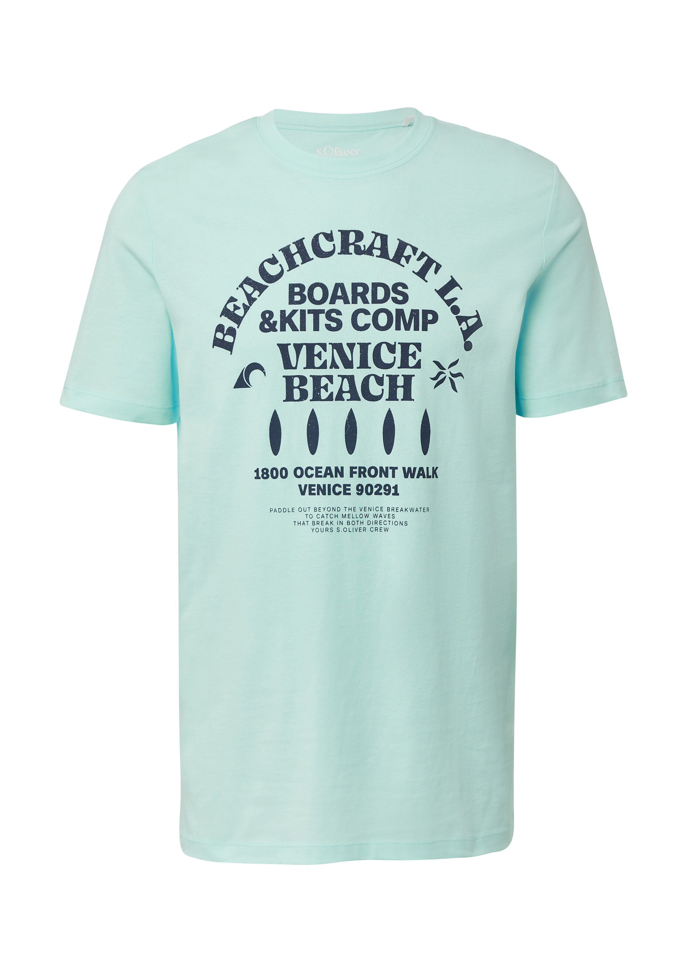 s.Oliver Μπλουζάκι σε πράσινο: μπροστά