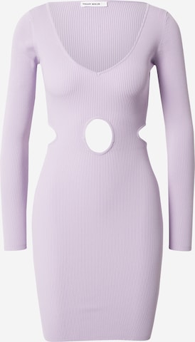 Tally Weijl Knitted dress in Purple: front