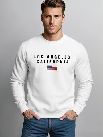 Neverless Sweatshirt 'California' in White: front
