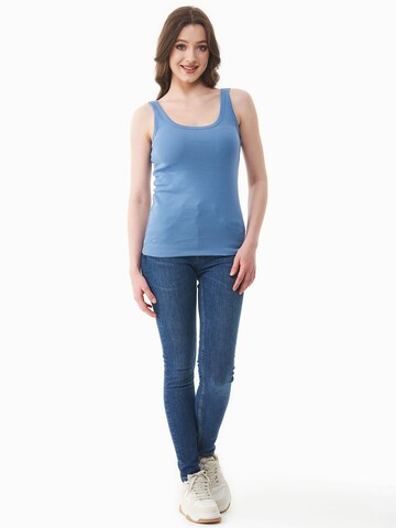 Organication Top in Blau