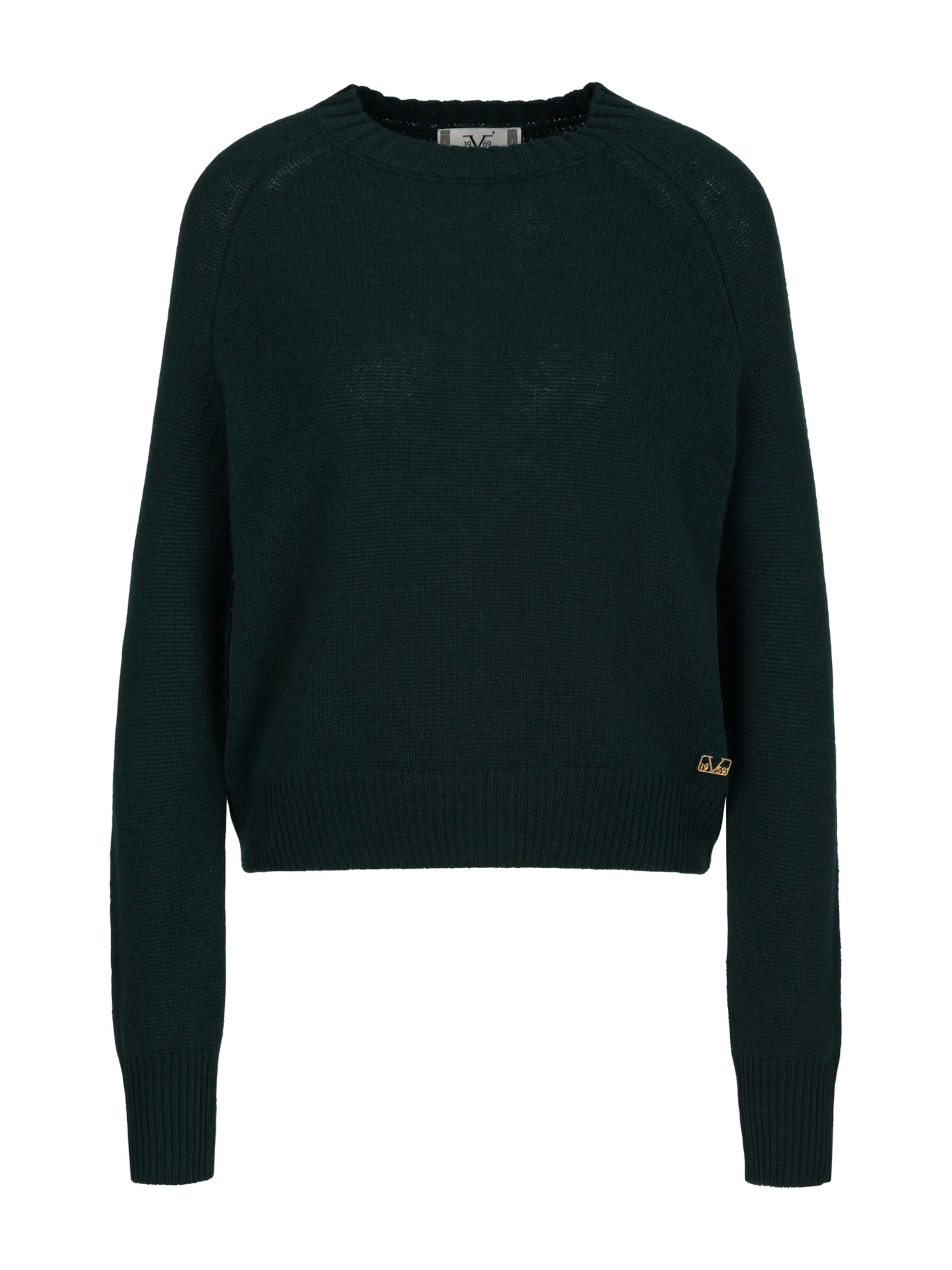 Pull-over 'Lola' 19V69 ITALIA en vert : devant