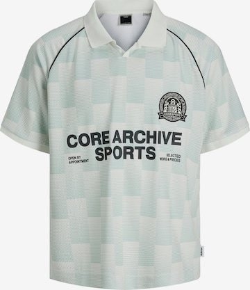 Tricou 'JCOBREEZE FOOTBALL' de la JACK & JONES pe verde: față