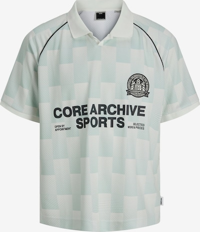 JACK & JONES Paita 'JCOBreeze Football' värissä beige / pastellinvihreä / musta, Tuotenäkymä