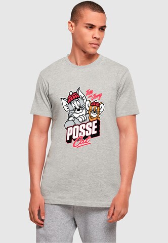 ABSOLUTE CULT T-Shirt 'Tom and Jerry - Posse Cat' in Grau: Vorderseite