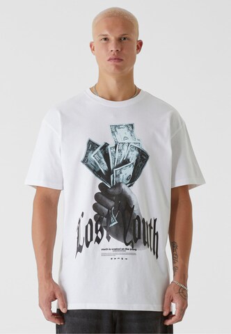 Lost Youth Shirt in Wit: voorkant