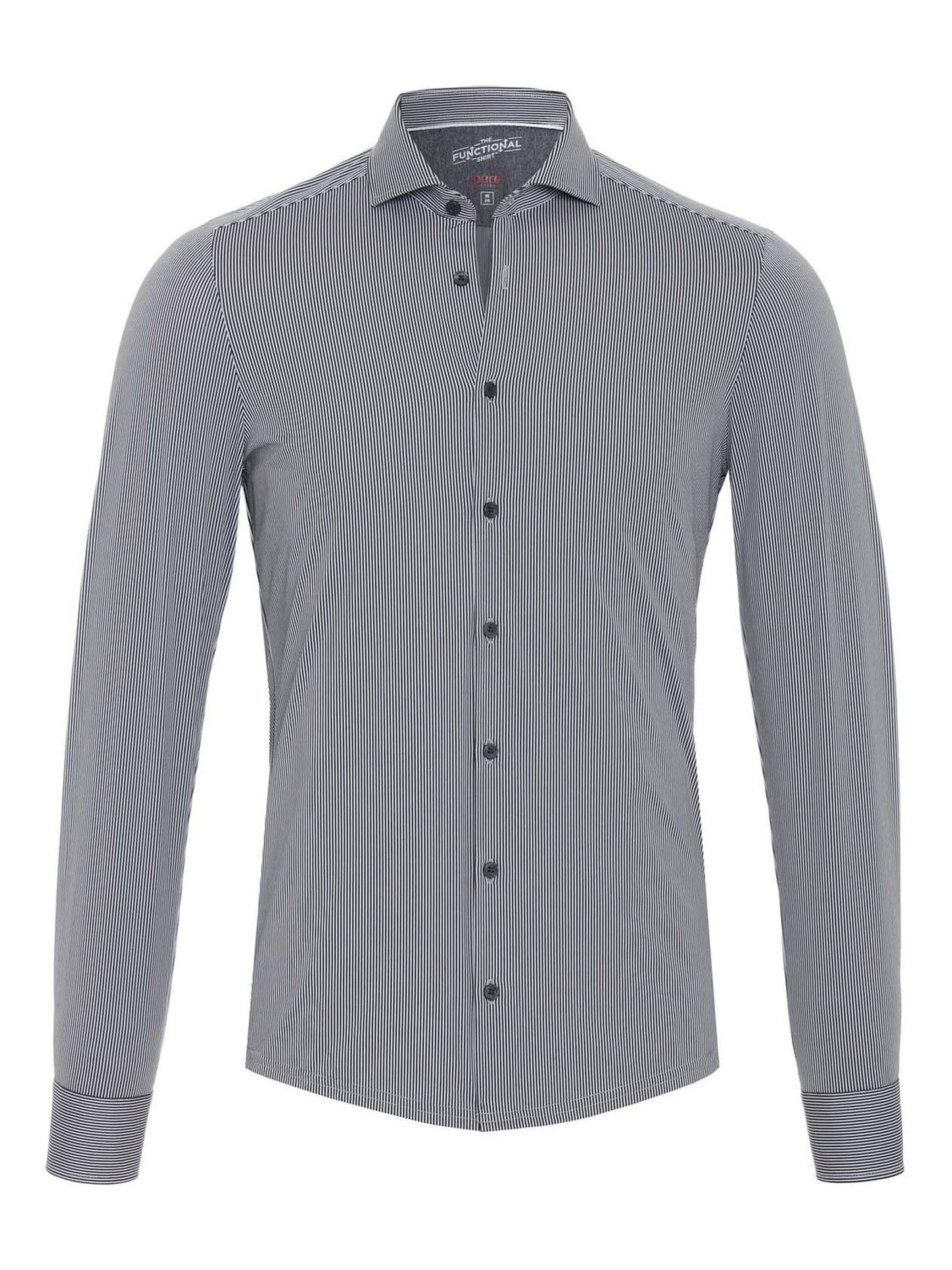 PURE Button Up Shirt in Black: front
