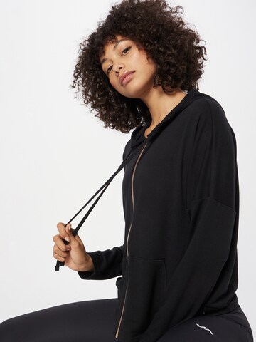 Marika Athletic Zip-Up Hoodie 'MAV' in Black