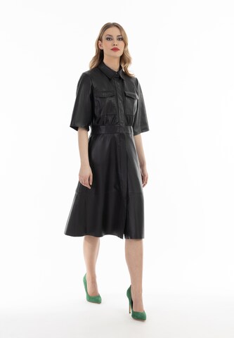 Robe-chemise faina en noir