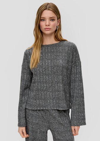 QS Shirt in Grau: Vorderseite
