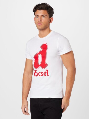 T-Shirt 'DIEGOR' DIESEL en blanc : devant