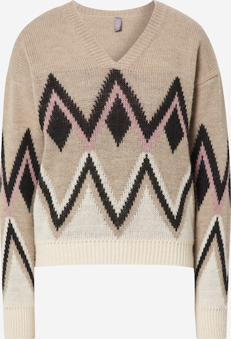 Pullover 'Polena' di CULTURE in beige: frontale