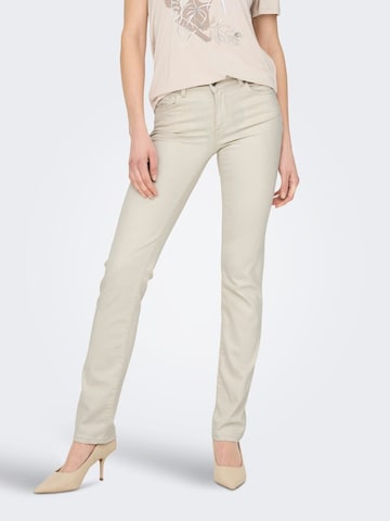ONLY Slim fit Jeans 'Alicia' in Beige: front