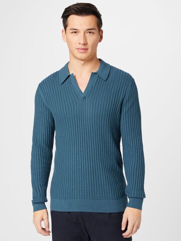 Abercrombie & Fitch Sweater in Blue: front