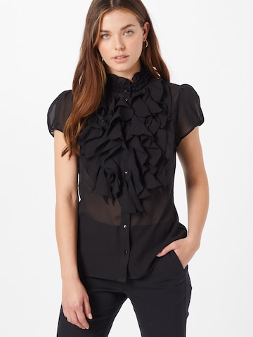 SAINT TROPEZ - Blusa en negro: frente