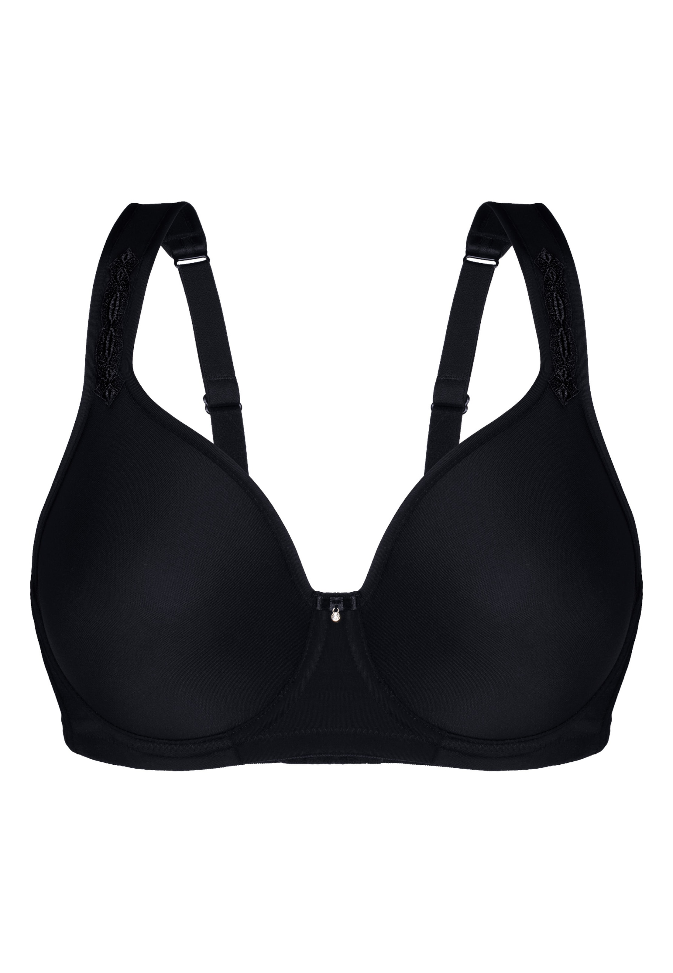 Invisible Soutien-gorge 'BEAUTIFUL EMBROIDERY' sassa en noir : devant