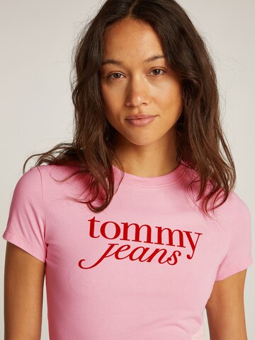 Tommy Jeans Paita 'ESSENTIAL' värissä vaaleanpunainen