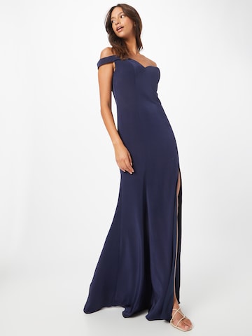 mascara Evening Dress in Blue