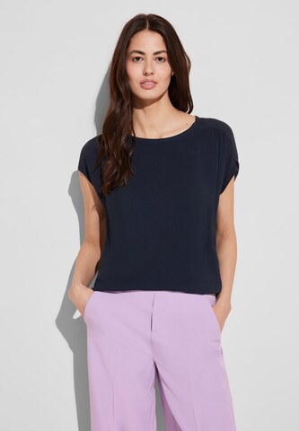 STREET ONE T-Shirt in Blau: Vorderseite