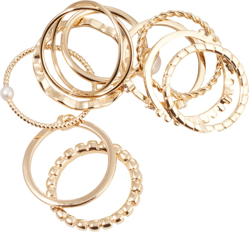 ABOUT YOU Ring-Set 'Marlena' in Gold