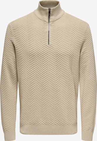Only & Sons - Jersey 'ONSMACE' en gris: frente