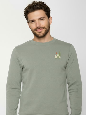 Felpa ' Wild Wild Pines ' di GREENBOMB in grigio