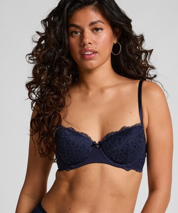 Hunkemöller Balconette BH 'Marine' in Blau: Vorderseite