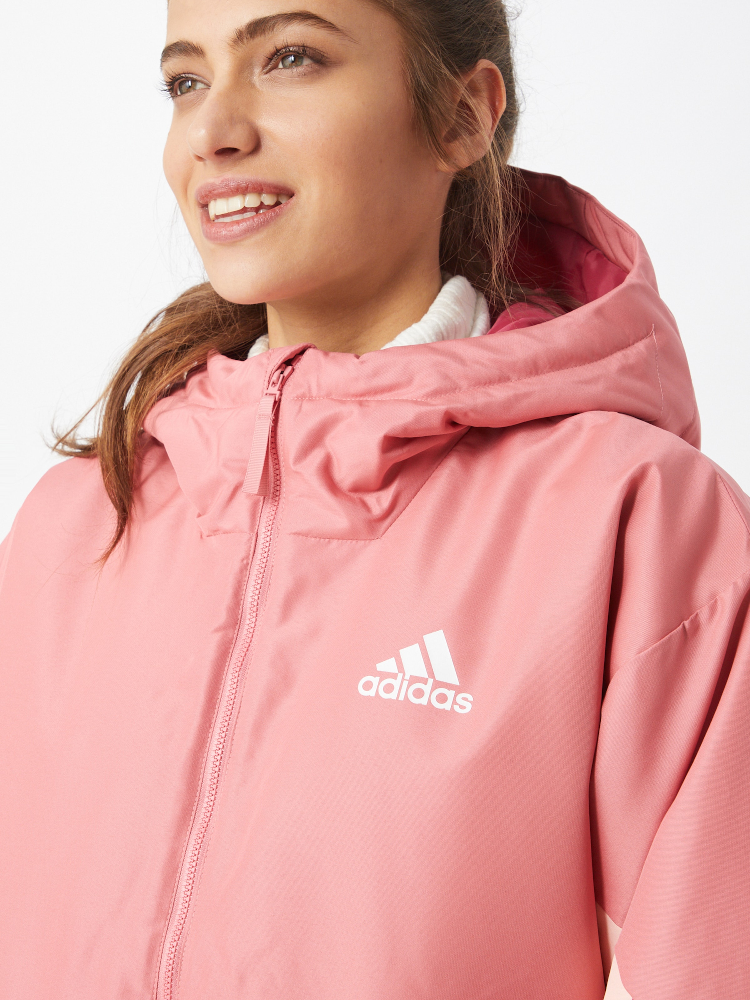 adidas stadium jacket pink