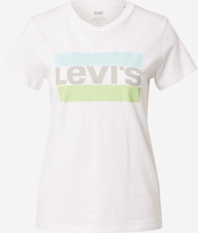 LEVI'S ® Shirt 'The Perfect Tee' in de kleur Lichtblauw / Grijs / Appel / Wit, Productweergave