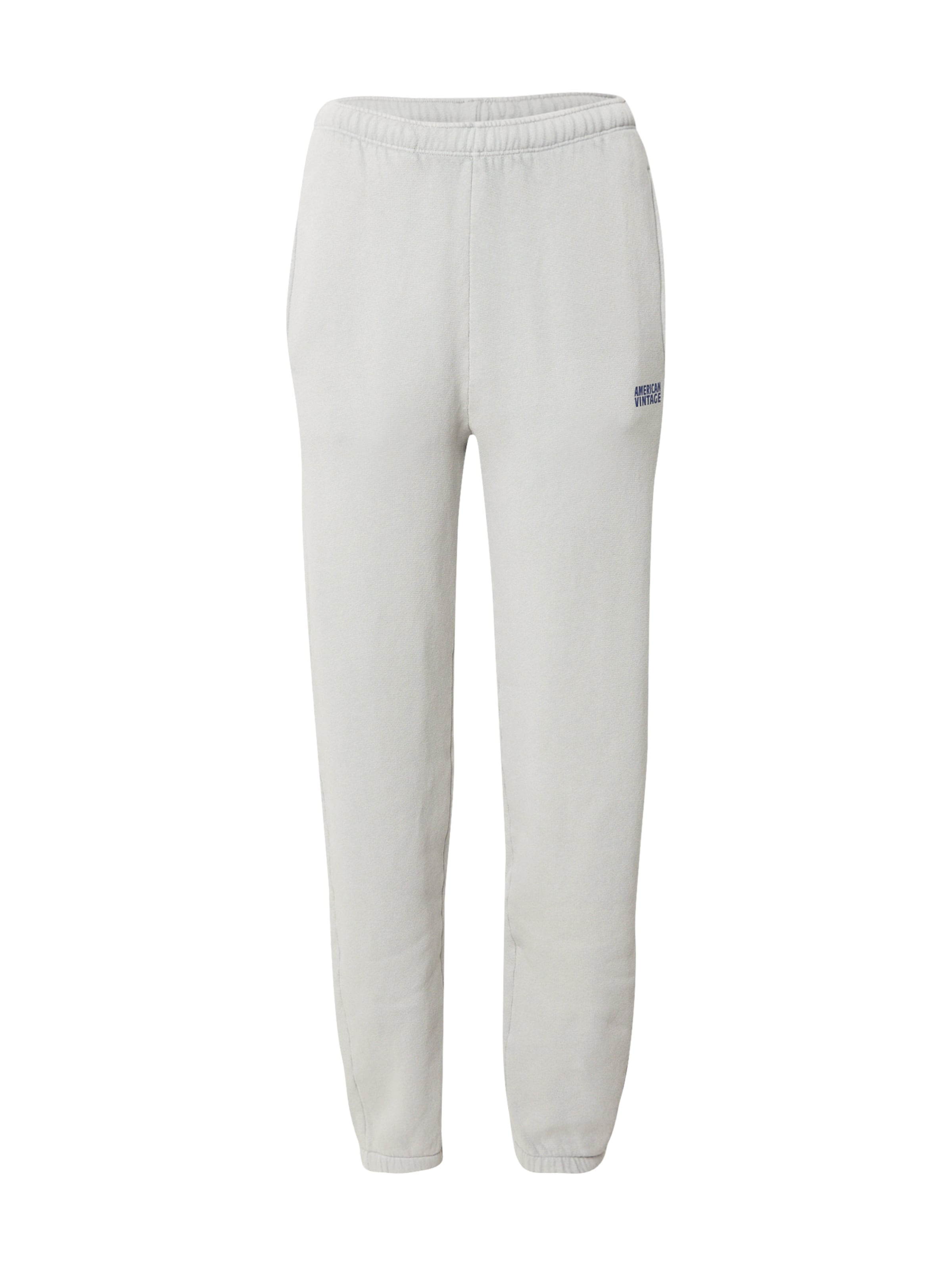 AMERICAN VINTAGE Alt kitsenev Püksid 'IZUBIRD', värv hall: eest vaates