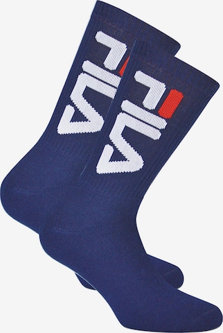 FILA Skarpety sportowe w kolorze niebieski: przód