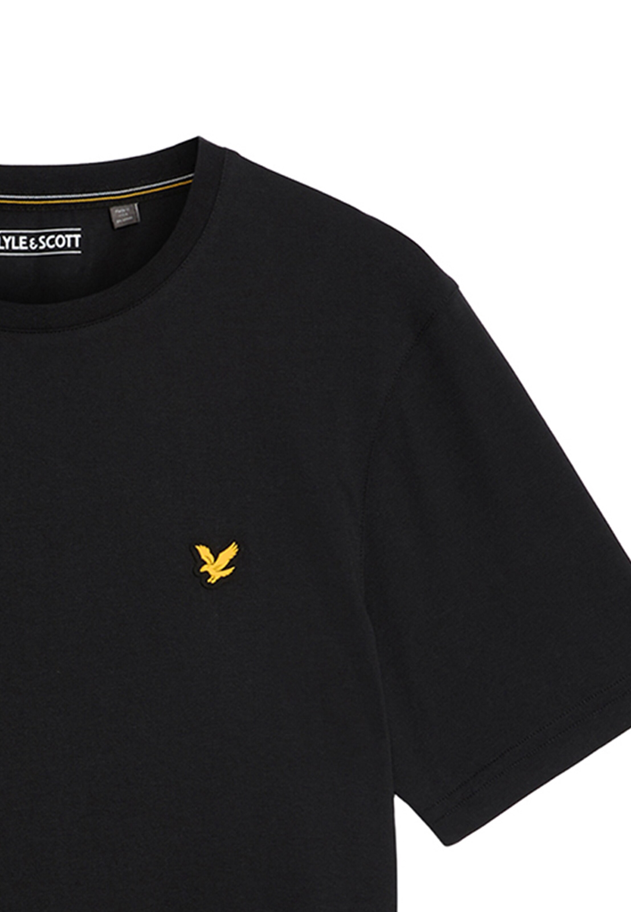 Lyle & Scott Shirt 'Geometric Globe' in Zwart