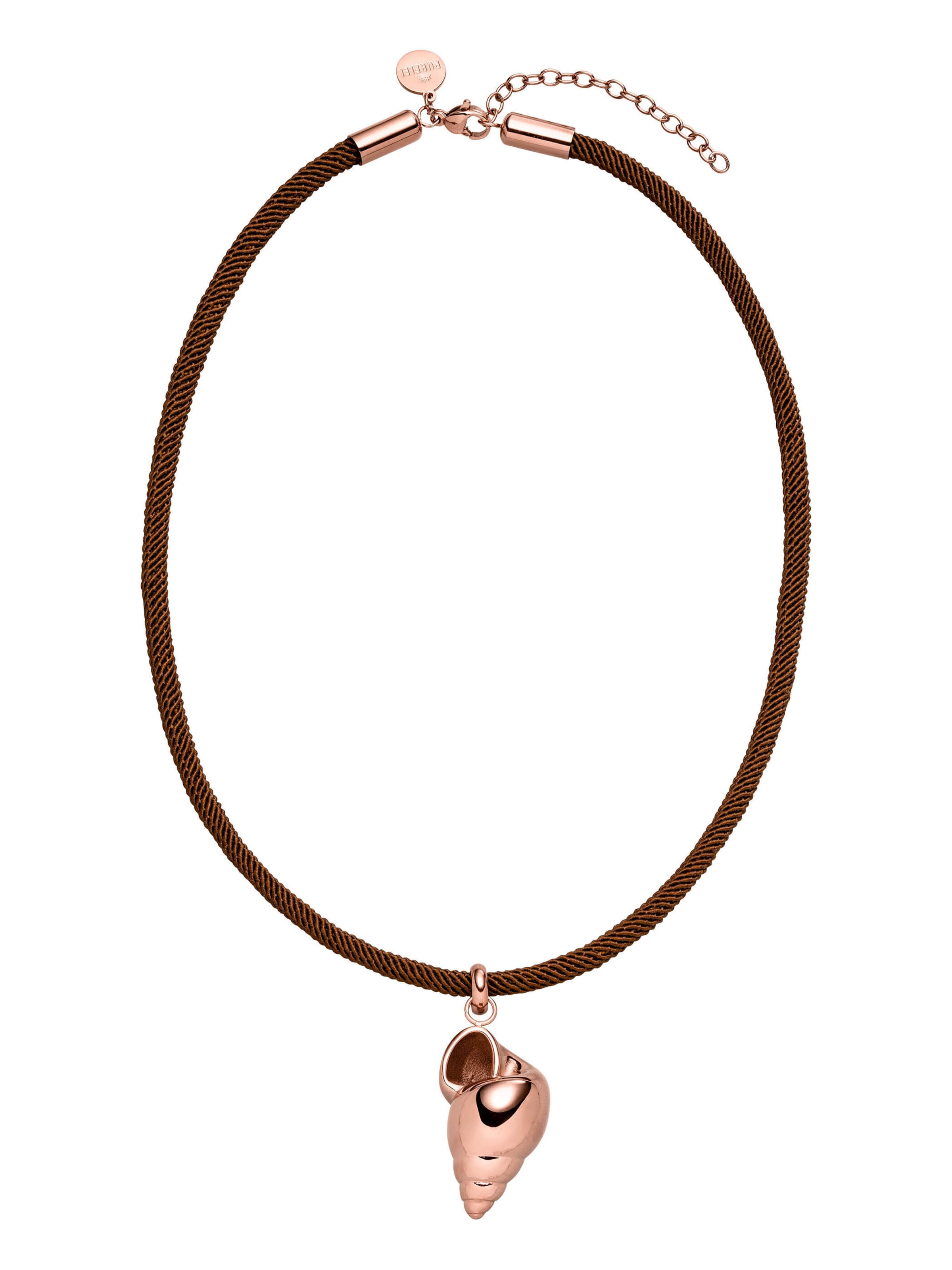 PURELEI Kette 'Oceanside' in braun / rosegold, Produktansicht