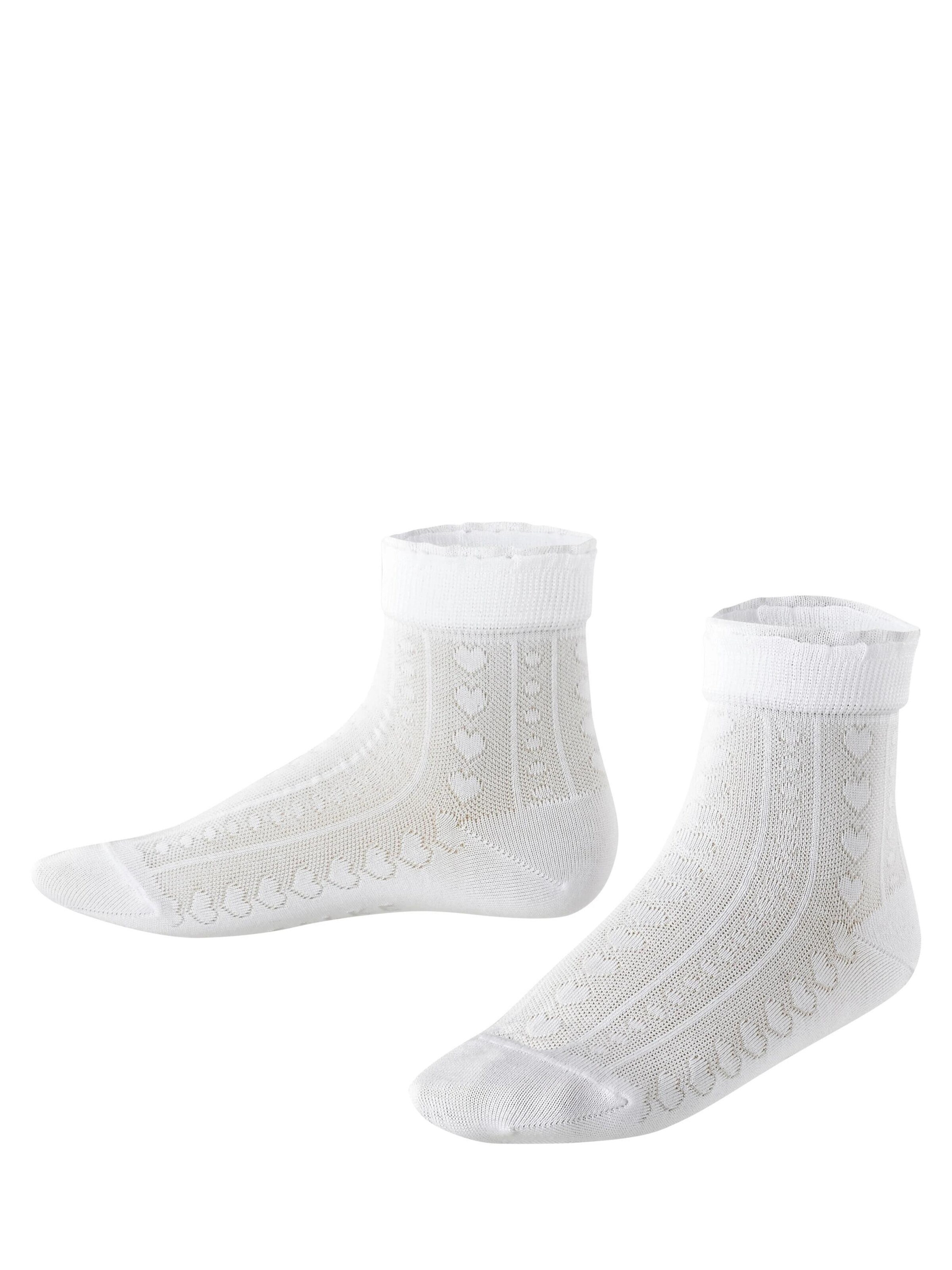 FALKE Socks 'Romantic Net' in White: front