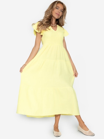 SASSYCLASSY Kleid‌‌‌‌‌ in Gelb: Vorderseite