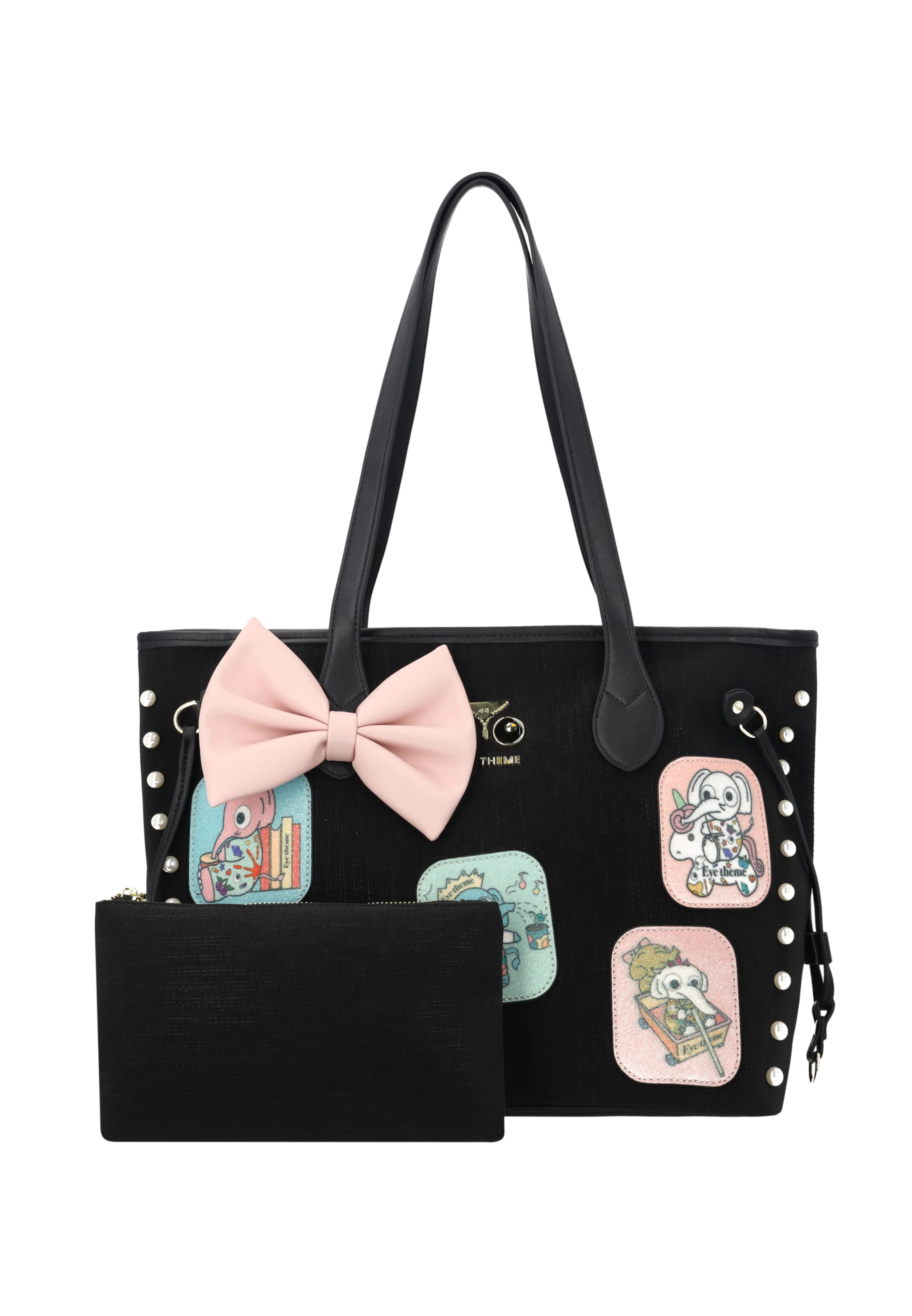 Cabas 'Pop Eyetheme' MYMO en noir