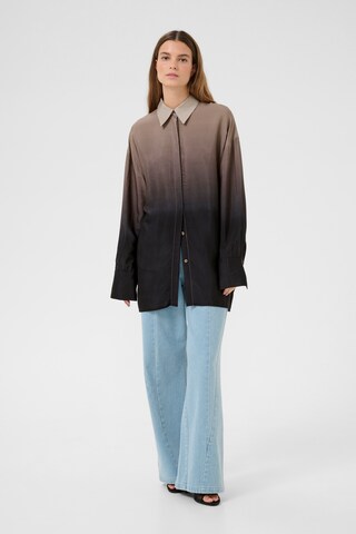 KAREN BY SIMONSEN Bluse 'Ursula' in Braun