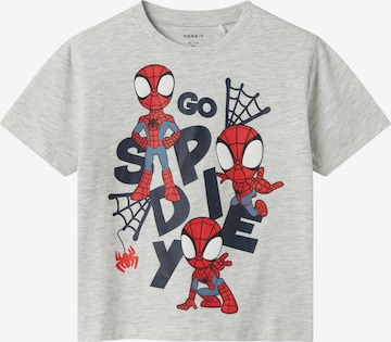 NAME IT T-Shirt 'NMMMAIN SPIDER' in Grau: Vorderseite
