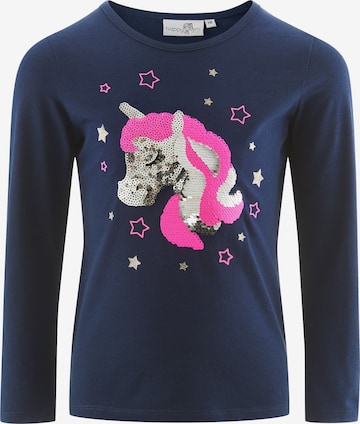 happy girls Shirt in Blue: front