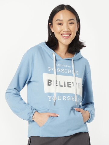 Key Largo Sweatshirt 'POSSIBLE' in Blue: front