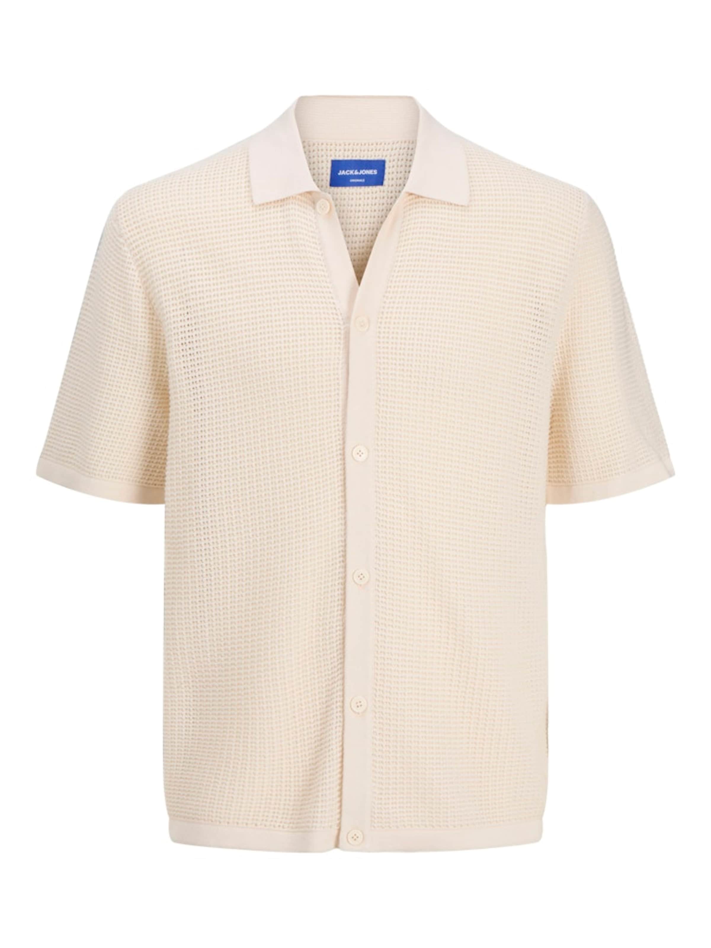 JACK & JONES Kofta 'JORAlmeria' i beige: framsida