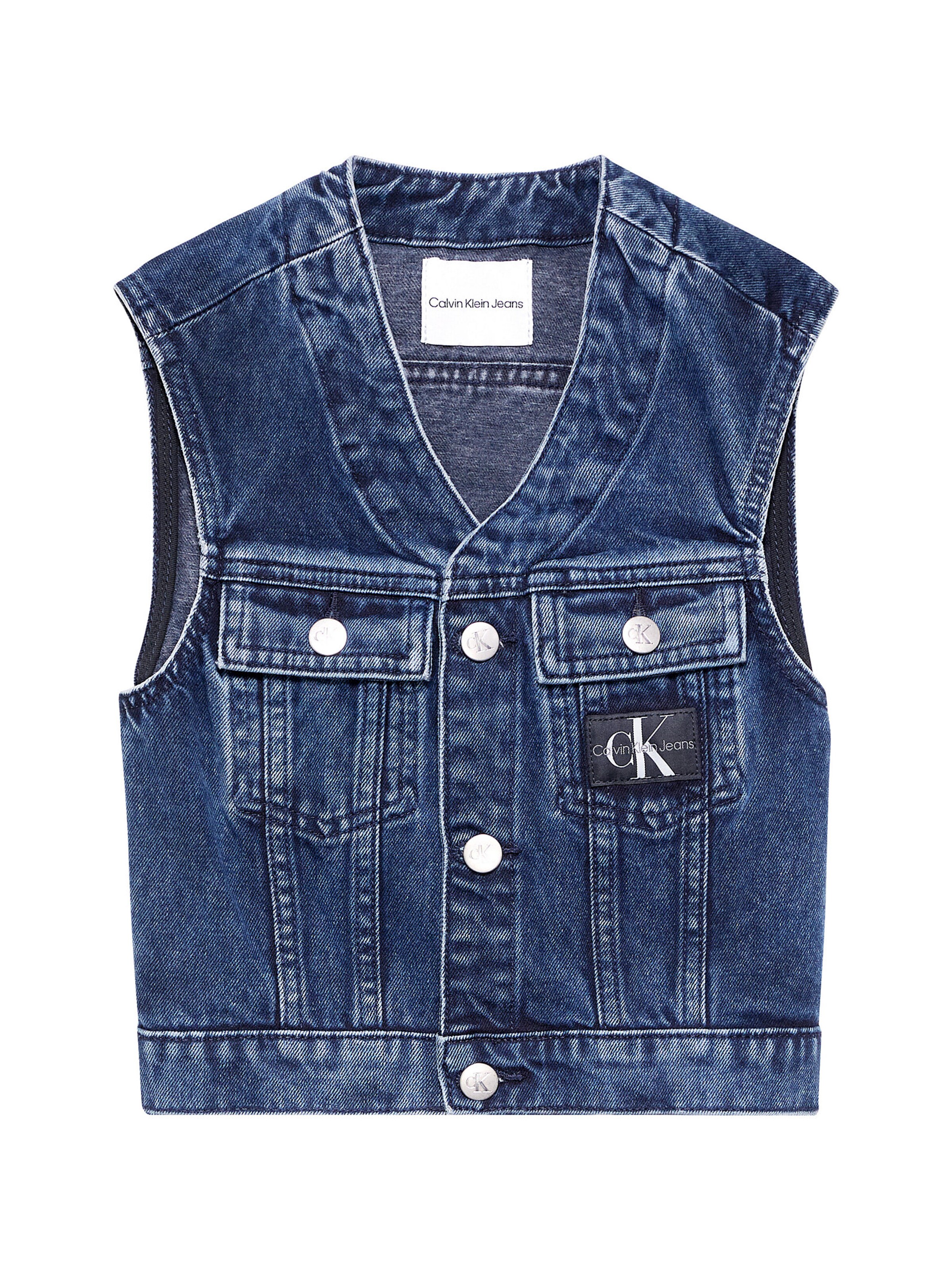 Calvin Klein Jeans Vest in Blue Denim ABOUT YOU