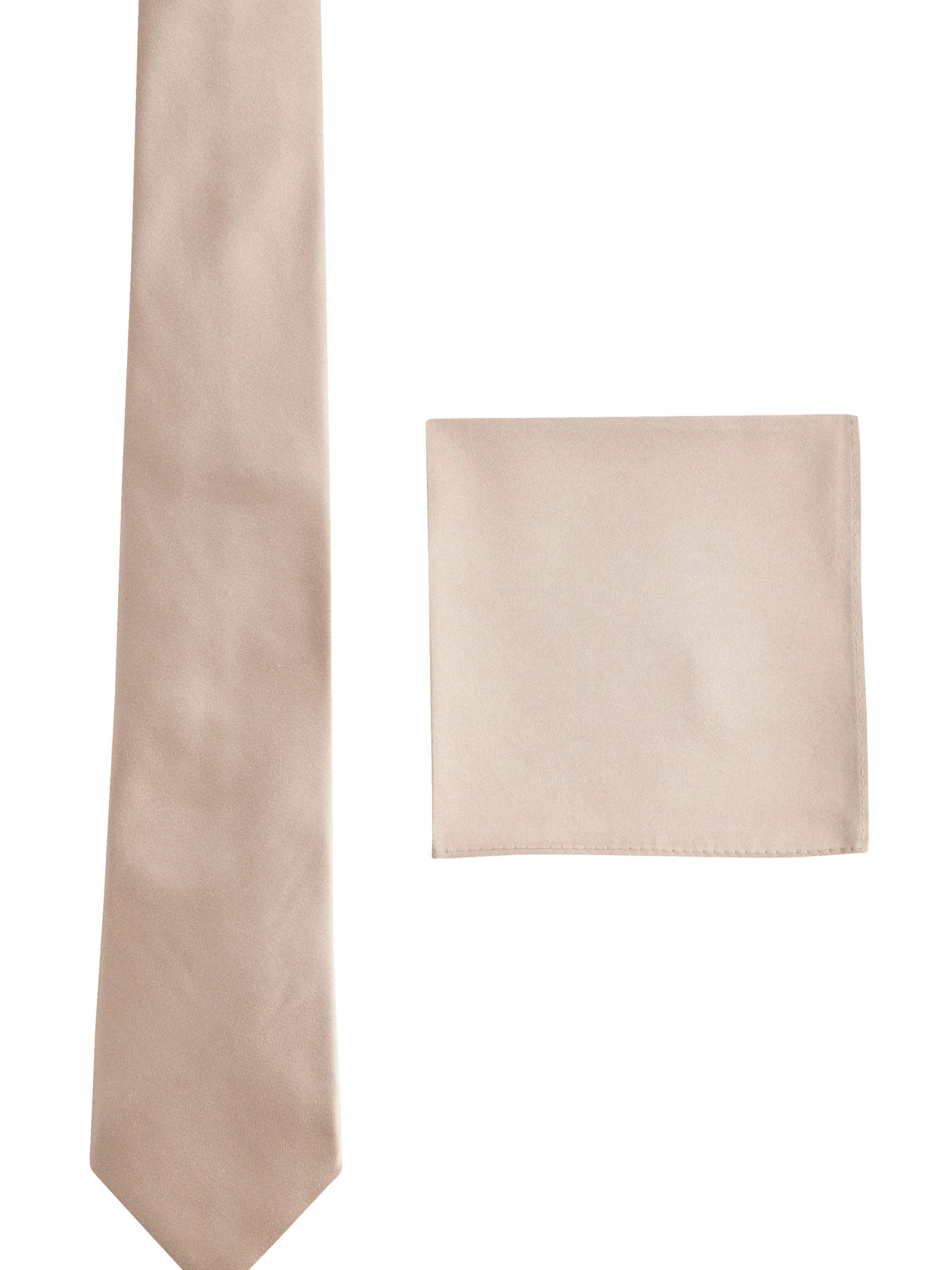 Next Tie in Beige: front