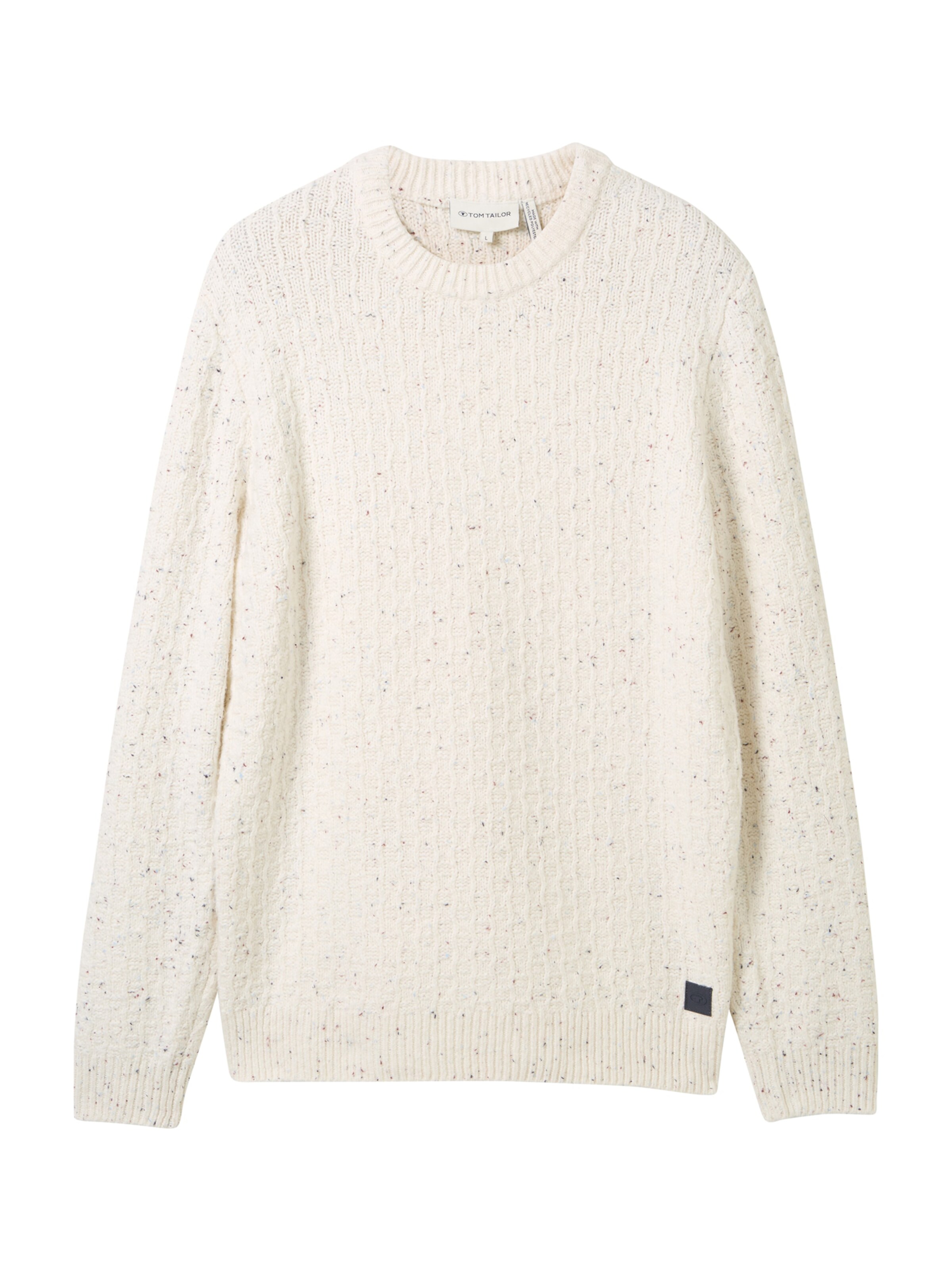Pull-over TOM TAILOR en blanc : devant