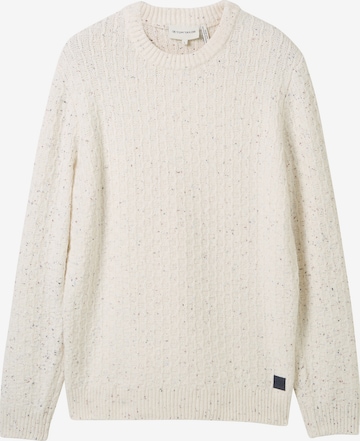 Pull-over TOM TAILOR en blanc : devant