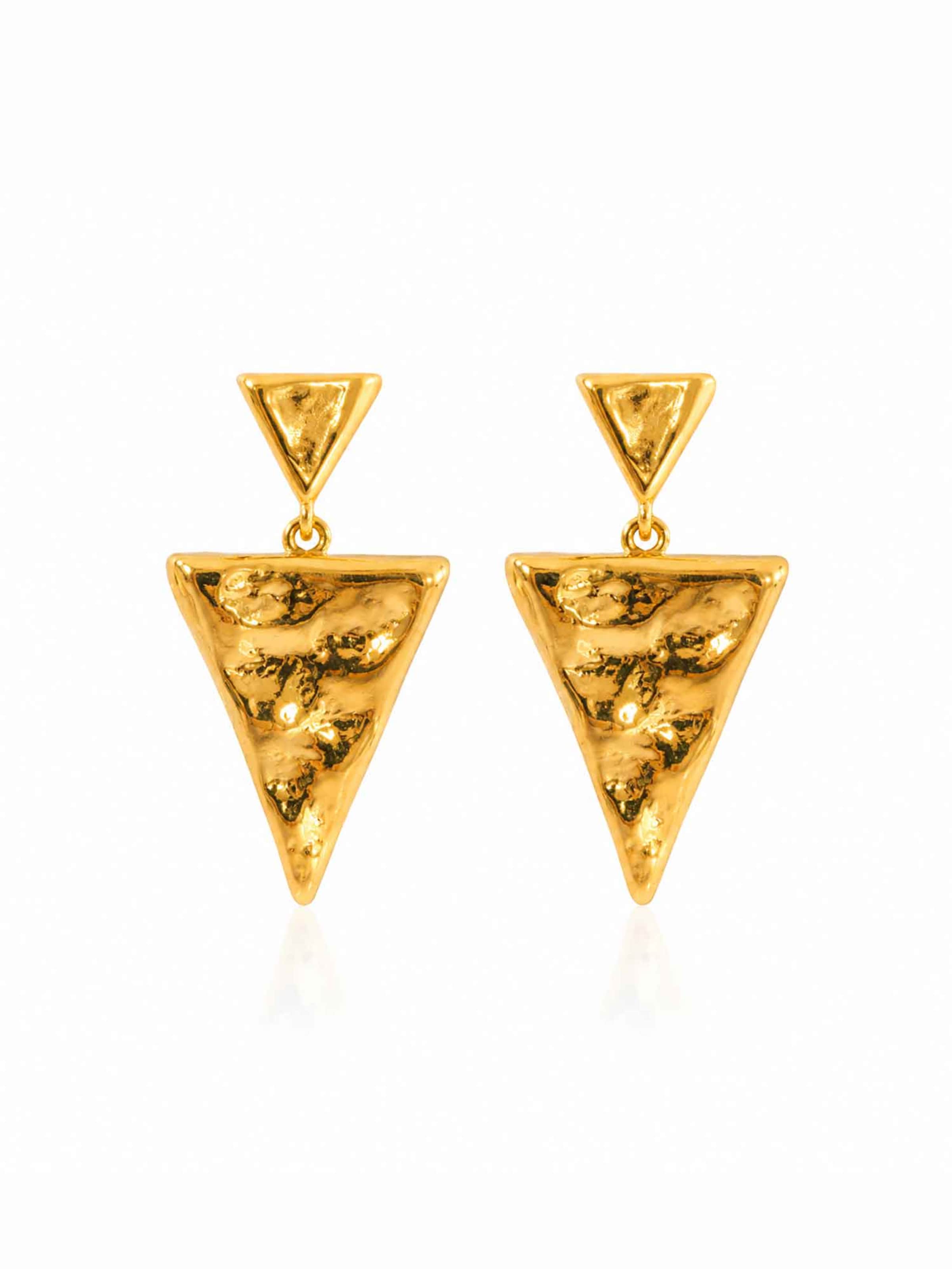 RteRme Ohrringe 'Geometric Triangle Gold Earrings'‌‌‌‌‌‌ in One Size in gold, Produktansicht