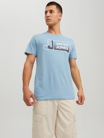 JACK & JONES Shirt 'Logan' in Blauw: voorkant