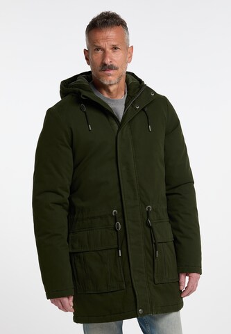 Parka invernale di DreiMaster Vintage in verde: frontale